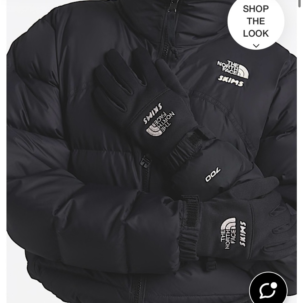 The North Face Black Ski Gloves with Logo